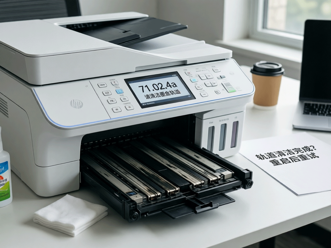 HP OfficeJet 8025 遇到错误代码 71.02.4a？别急着报废，可能是“轨道”该洗了！