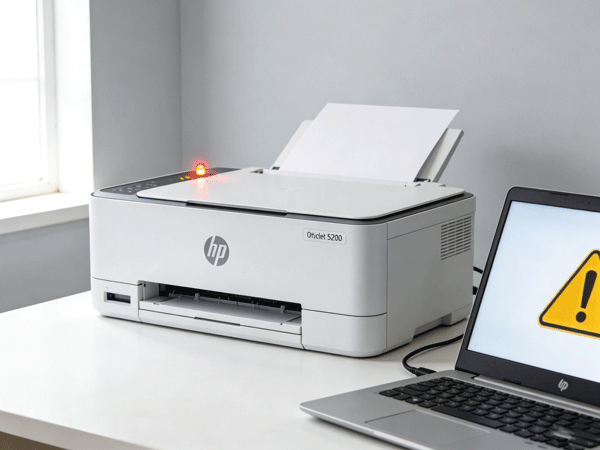 HP OfficeJet 5200 驱动不可用？彻底解决“系统找不到文件”错误的 6 步法