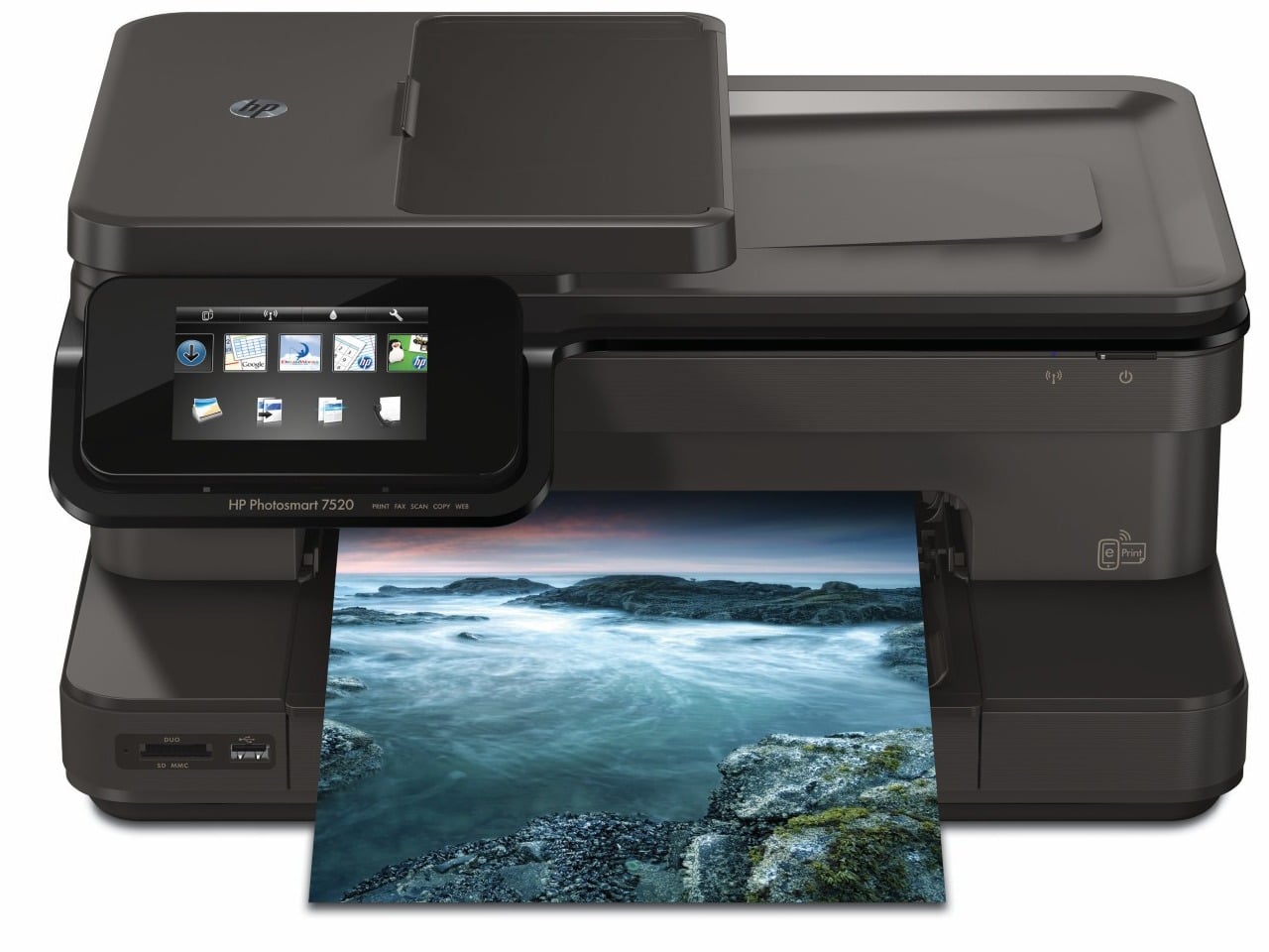 HP Photosmart 7520 扫描照片右侧有白边？3种方法完美裁切 (含ADF设置)